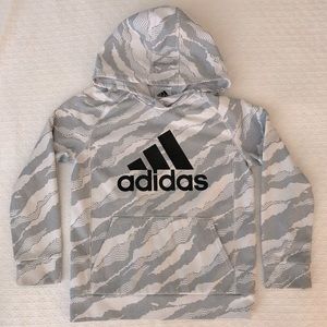 Boys Adidas Hooded Sweatshirt - Size 7